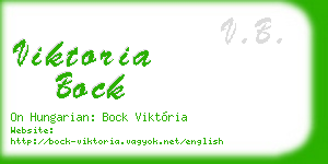 viktoria bock business card